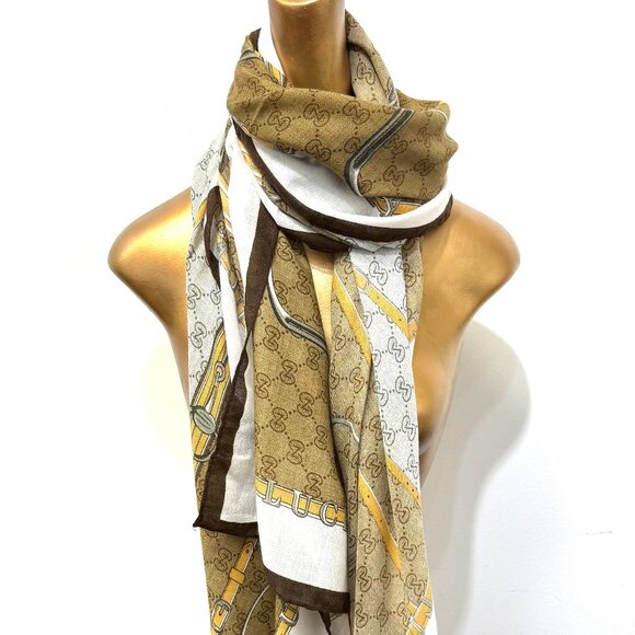 💖💖NEW ARRIVAL!  Fall  Horsebit Scarf Ivory - Picture 1 of 2